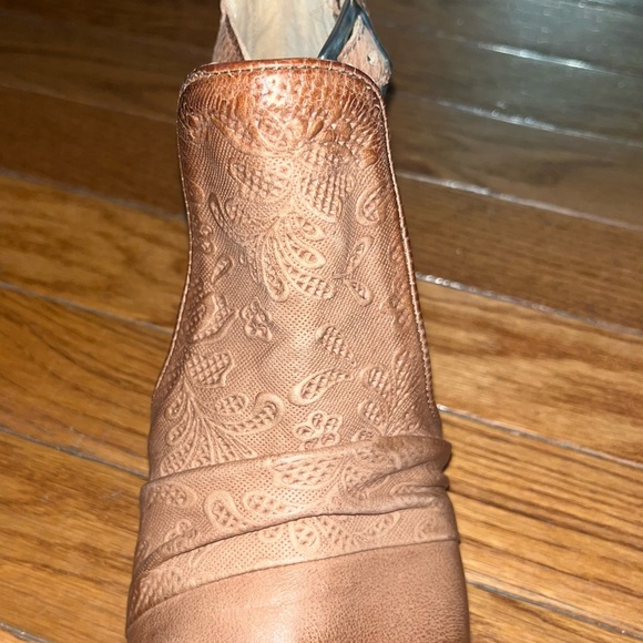 Miz Mooz Corra Open Toe Sandals Brandy Brown Leather Women’s Size 6.5 or EU 37 - Picture 8 of 12